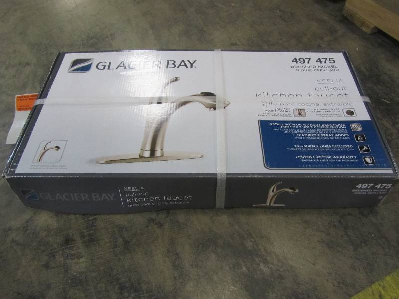 Glacier Bay Keelia Single Handle Pull Out Sprayer Kitchen Faucet