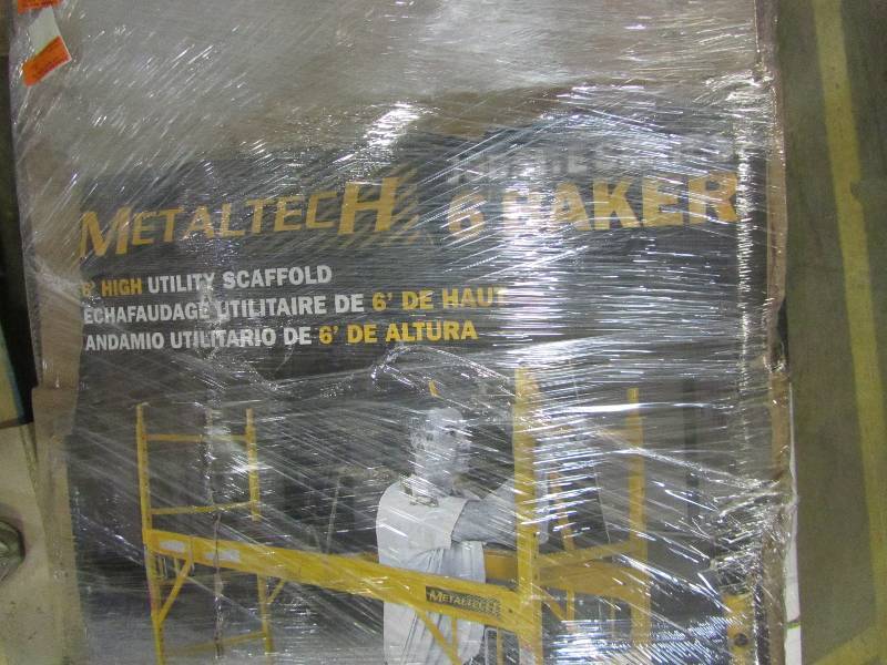 lot 86 image: MetalTech Safeclimb Baker Style 6 ft. x 6 ft. x 2-12 ft. Scaffold 1100 lbs. Capacity
