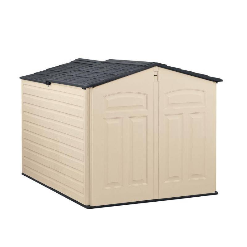 lot 12 image: Rubbermaid 6 ft. x 4 ft. Slide-Lid Shed