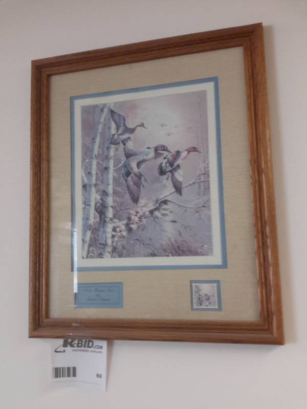 lot 60 image: Green Winged Teal by Andres Orpinas