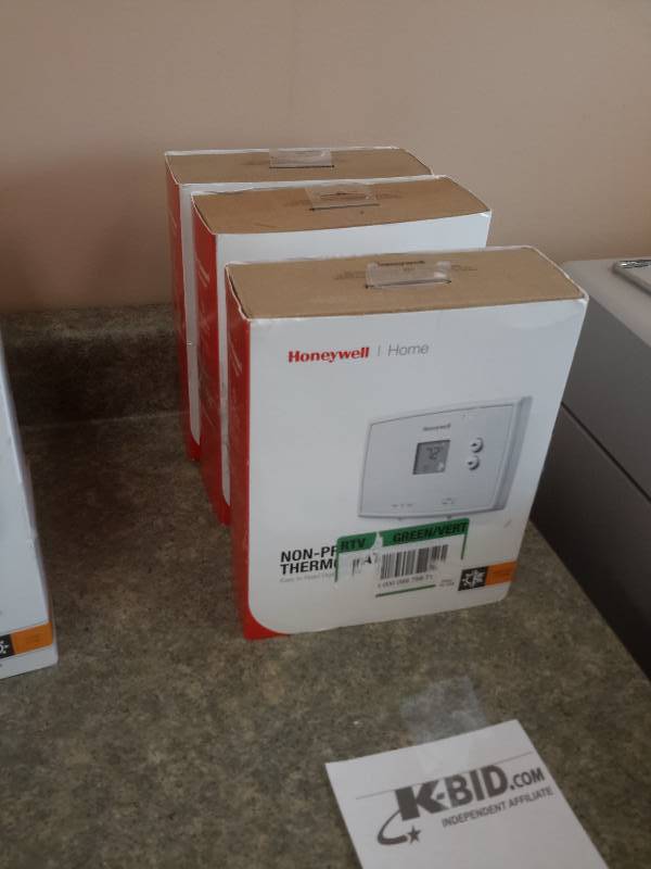 lot 43 image: 3, Electronic Honeywell Home Thermostats