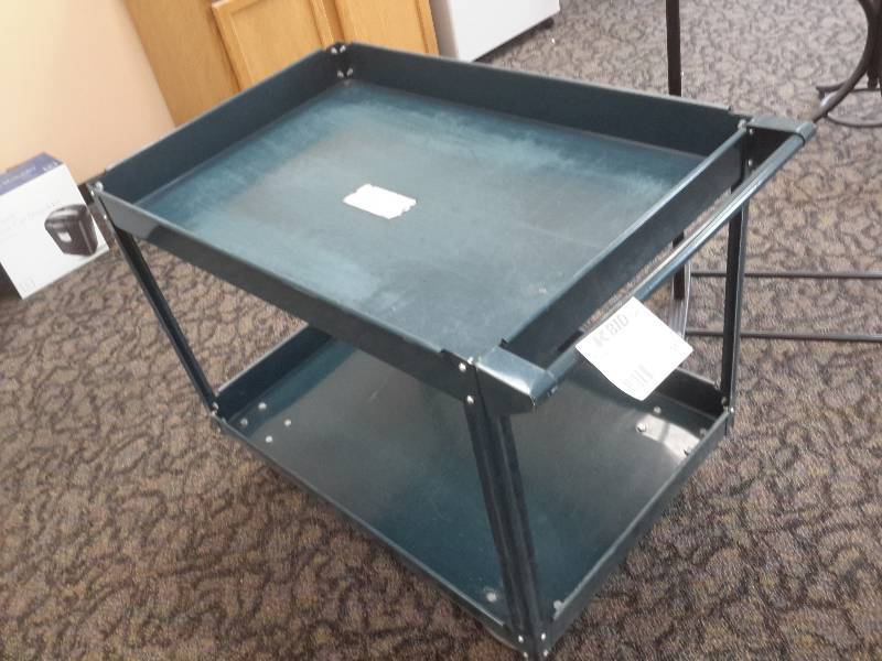 lot 58 image: Rolling Service cart.. Metal.. Excellent shape