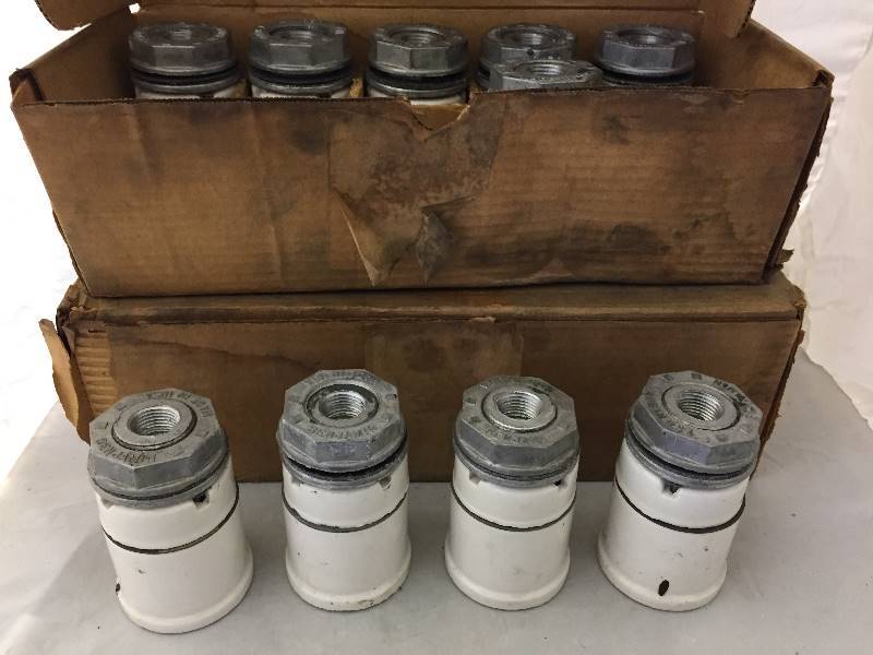 lot 13 image: 18 Ceramic Light Fixtures
