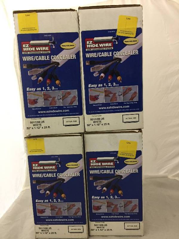 lot 39 image: 4 Boxes Wire Cable Concealer