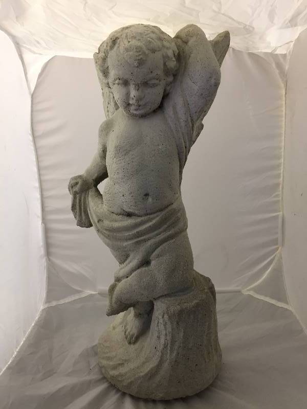 lot 71 image: Concrete Angel Garden Statue
