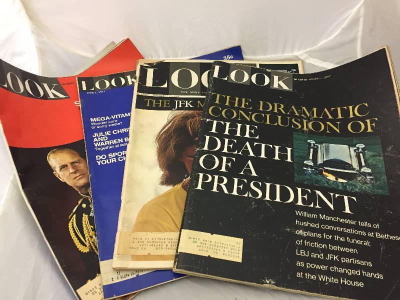 lot 95 image: Vintage LOOK Magazines - JFK, Howard Hughes, Prince Charles