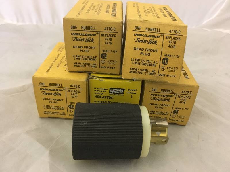 lot 126 image: Hubbell HBL4770C Dead Front Plug