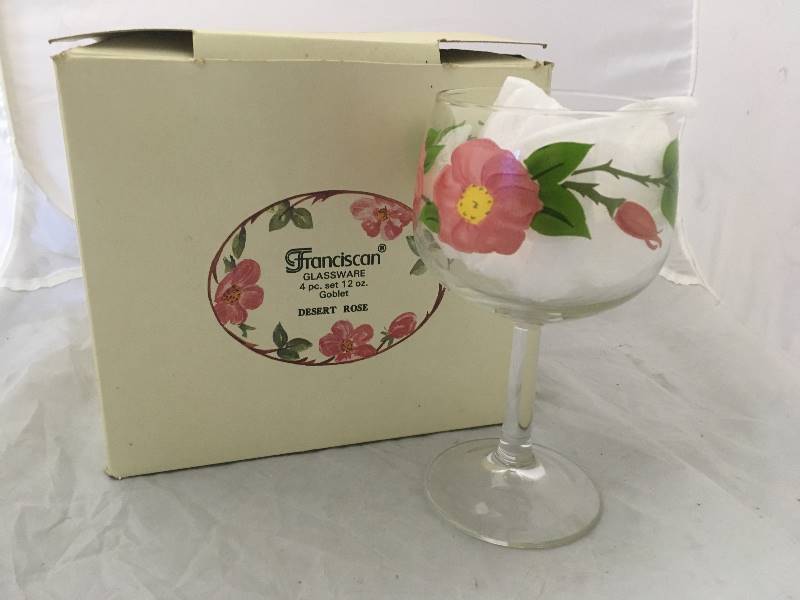 lot 141 image: Franciscan Glassware - 4 Goblets