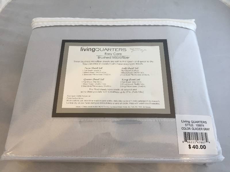 lot 163 image: Full Sheet Set - New Brushed Microfiber