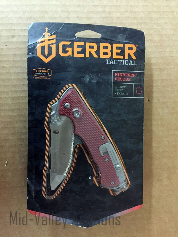 lot 405 image: Gerber Tactical Folding Knife & Sheath