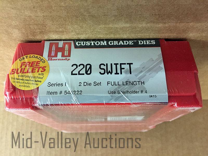 lot 371 image: Hornady 220 Swift 2 Die Set Series 1