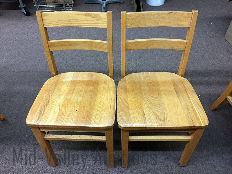 lot 523 image: 2 Solid Wood Chairs