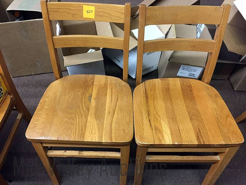 lot 525 image: 2 - Solid Wood Chairs