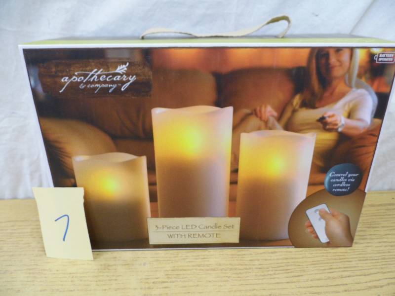 lot 7 image: Apothecary LED Candles