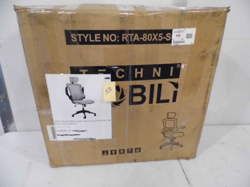 lot 53 image: Techni Mobili Mesh High Back Chair