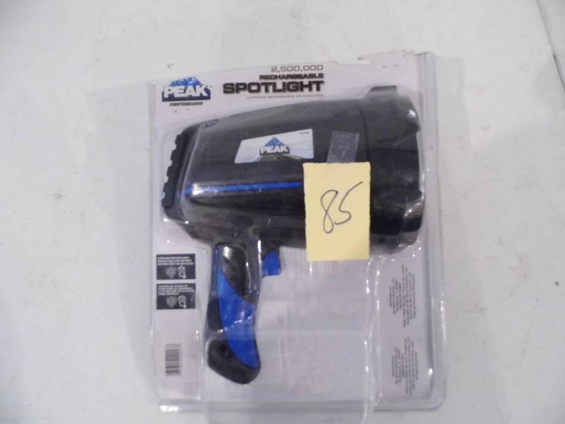 lot 85 image: Peak Rechargeable Flashlight