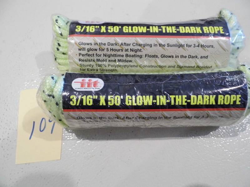 lot 109 image: Lot of 2 Glowe in the Dark Ropes