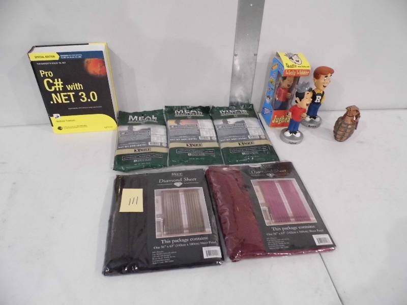 lot 111 image: MREs - Sheer Panels - Bobbleheads - Hollow Grenade