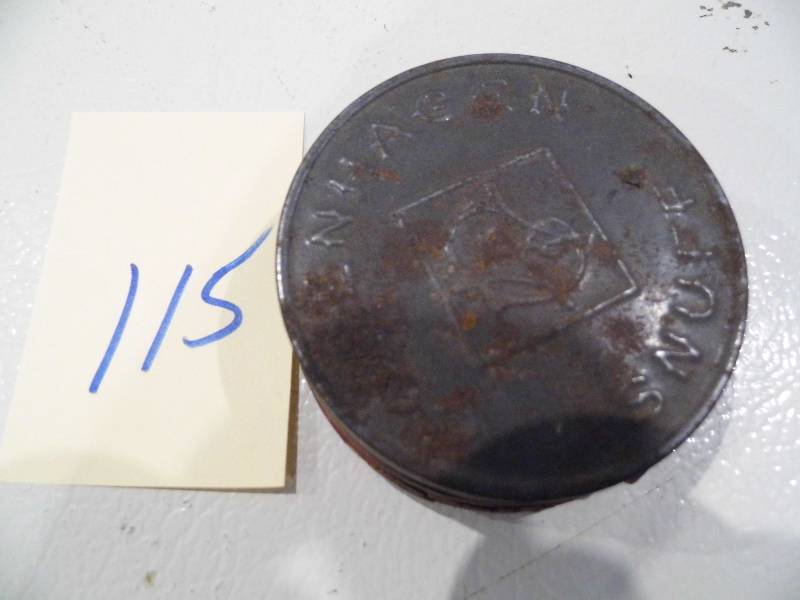 lot 115 image: 1921 Copenhagen Snuff Can