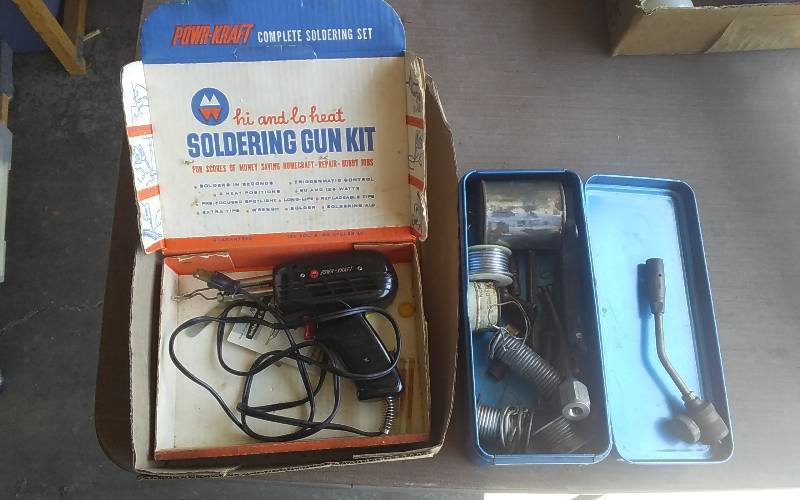 lot 22 image: Power Kraft Soldering Gun With Solder, Torch Heads
