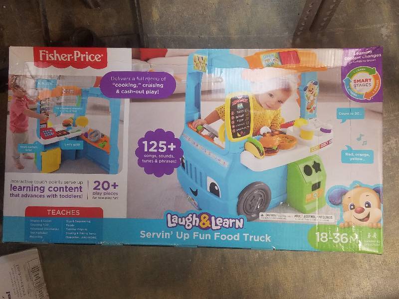 lot 495 image: Fisher-Price Laugh & Learn Servin Up Fun Food Truck