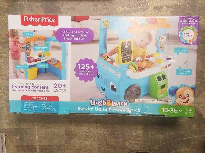 lot 496 image: Fisher-Price Laugh & Learn Servin Up Fun Food Truck