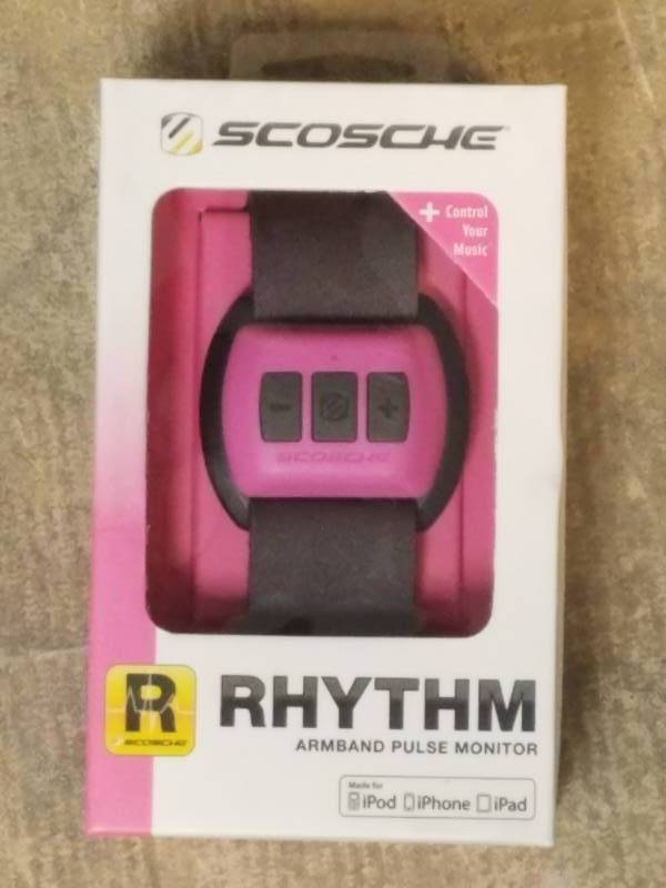 lot 538 image: Scosche Rhythm Bluetooth Pulse Monitor in Pink