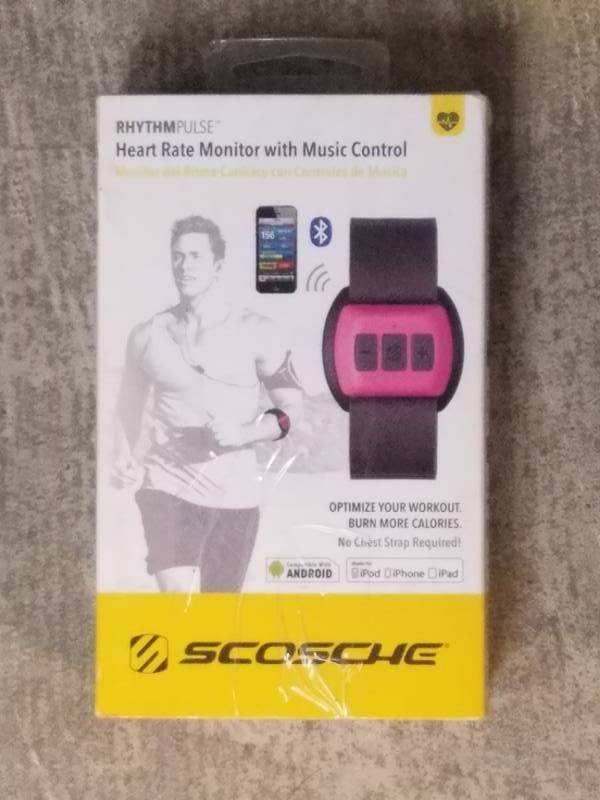 lot 539 image: Scosche Rhythm Bluetooth Pulse Monitor in Pink