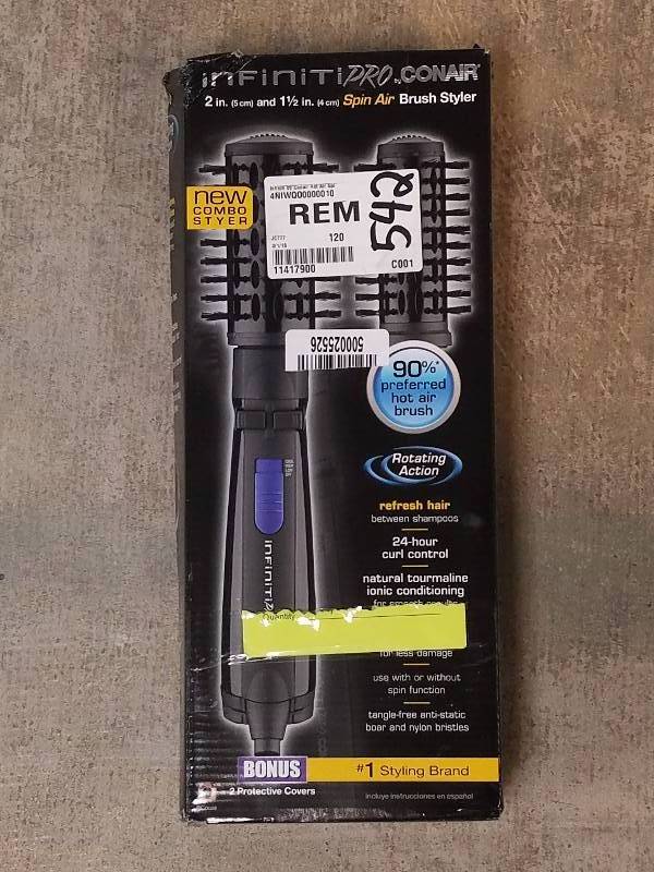lot 542 image: Conair Infiniti Hot Air Spin Brush Styler