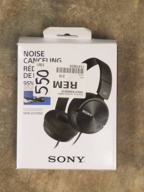 lot 550 image: Sony Noise cancelling headphones