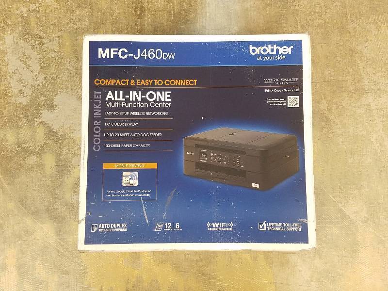 lot 566 image: Brother WorkSmart Wireless Inkjet All-in-One Multifunction Printer - MFC-J460DW
