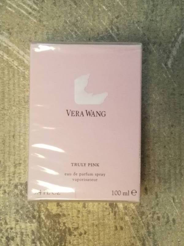 lot 589 image: Vera Wang Fragrances Truly Pink Eau De Parfum Spray - 3.4 Oz.