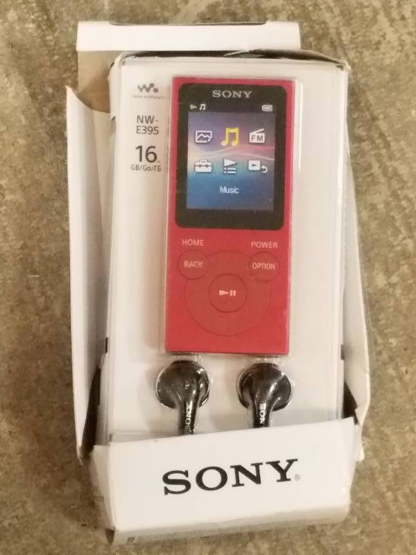 lot 599 image: Sony Walkman 16GB Audio Player Red