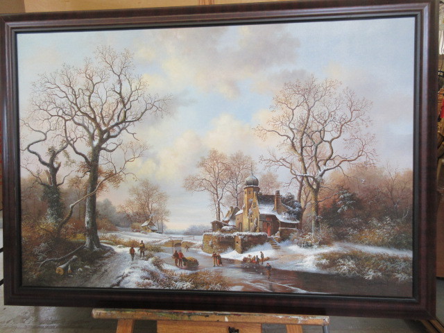 FRAMED COUNTRYSIDE PRINT BY VANDERPOOL