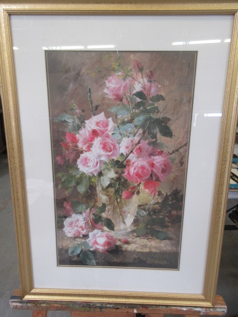 FRAMED FLORAL PRINT