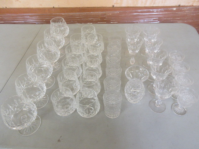 35 PIECES OF CRYSTAL