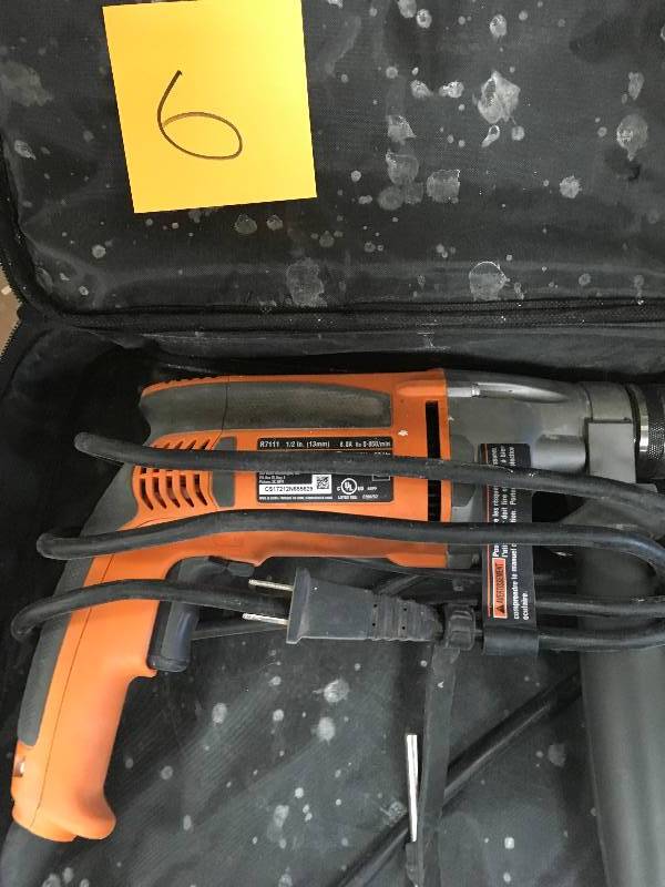 Ridgid 8-Amp 12 in. Heavy Duty Variable Speed Reversable Drill used in working condition