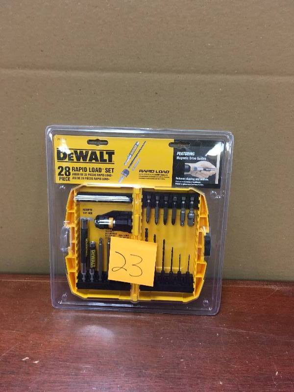 DeWalt Rapid Load Black Oxide Drill Bit Set (28-Piece) open box not used
