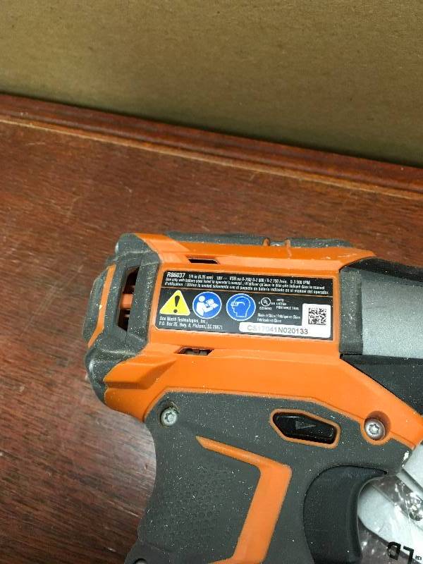 Ridgid 18-Volt GEN%X Brushless 14 in. 3-Speed Impact Driver- Bare Tool  used in good working condition