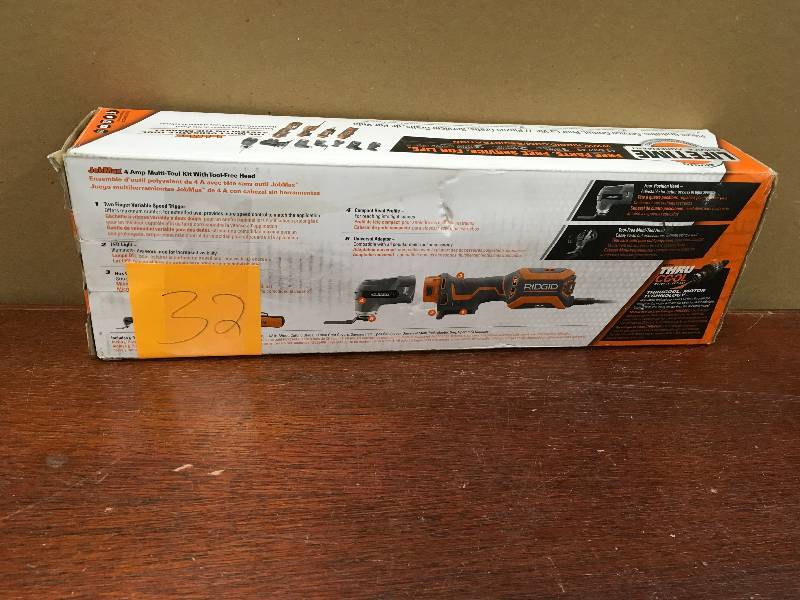 Ridgid JobMax 4 Amp Multi-Tool with Tool-Free  used works