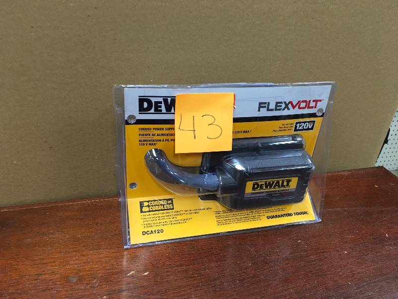 DeWalt 120 Volt Corded Power Supply Adapter open box not used