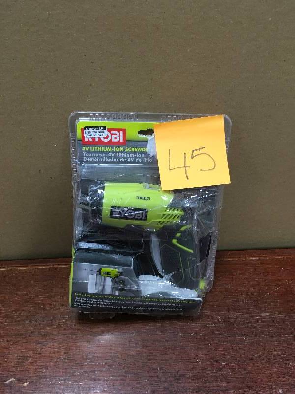 Ryobi 4V Lithium-Ion Screwdriver open box