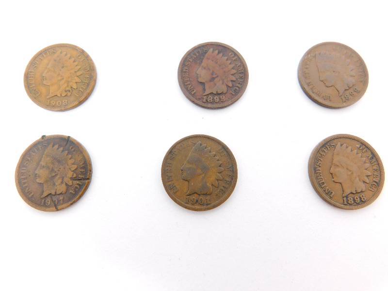 lot 24 image: Indian Head Pennys