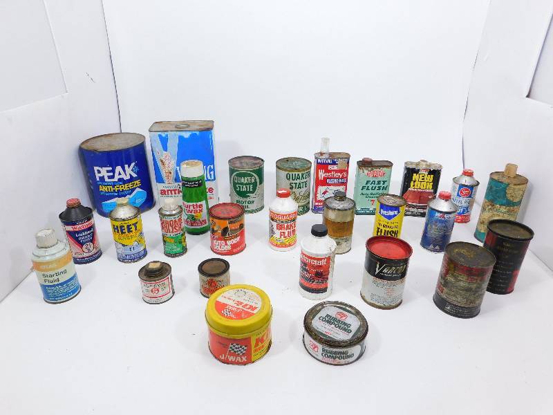 lot 66 image: Vintage Cleaning Supplies & Car Care Items