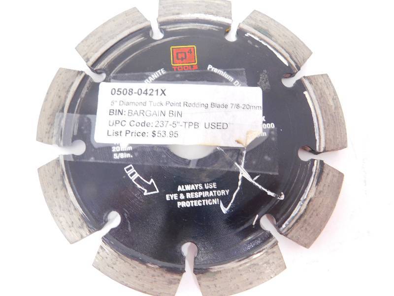 lot 114 image: 5 Inch Diamond Tuck Point Rodding Blade