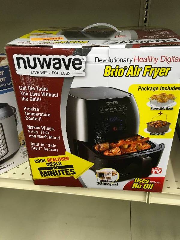 BRIO 3QT DIGITAL AIRFRYER, RETAIL $89.99