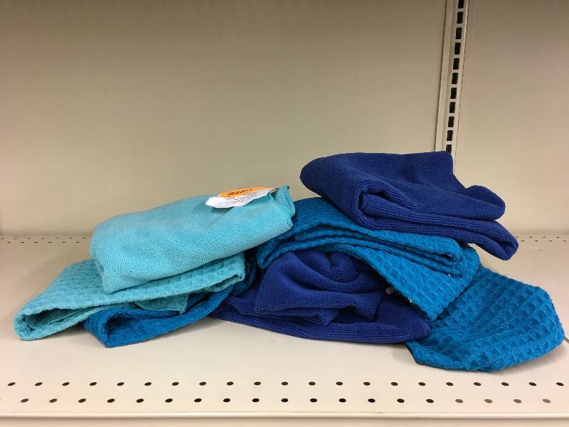 TOWN & COUNTRY MICRO FIBER TOWELS, RETAIL $8.99