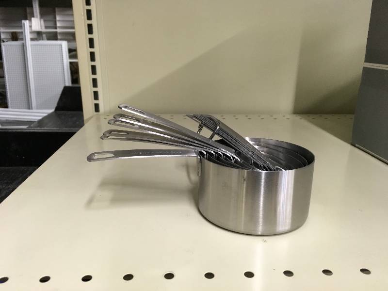 12PC CUPS AND SPOONS, RETAIL $14.99