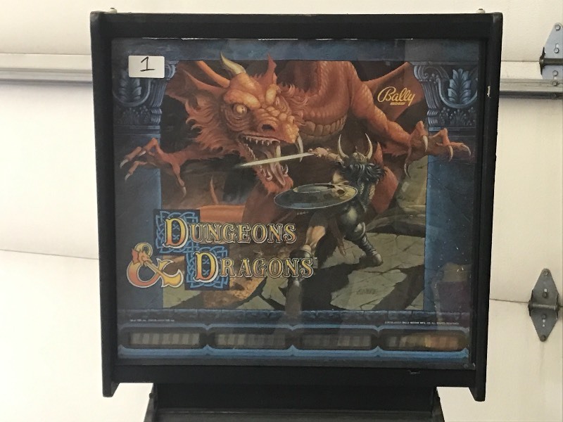 lot 1 image: Bally Dungeons & Dragons Pinball ...
