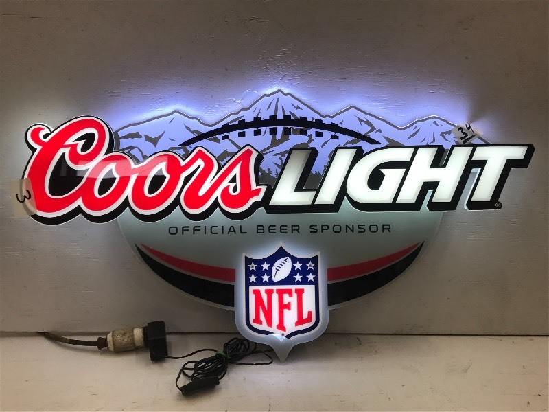 New Coors Light Deer Real Glass Neon Light Sign Home Beer Bar Pub Recreation Room Game Room Windows Garage Wall Sign 17w X 14 H Amazon Com